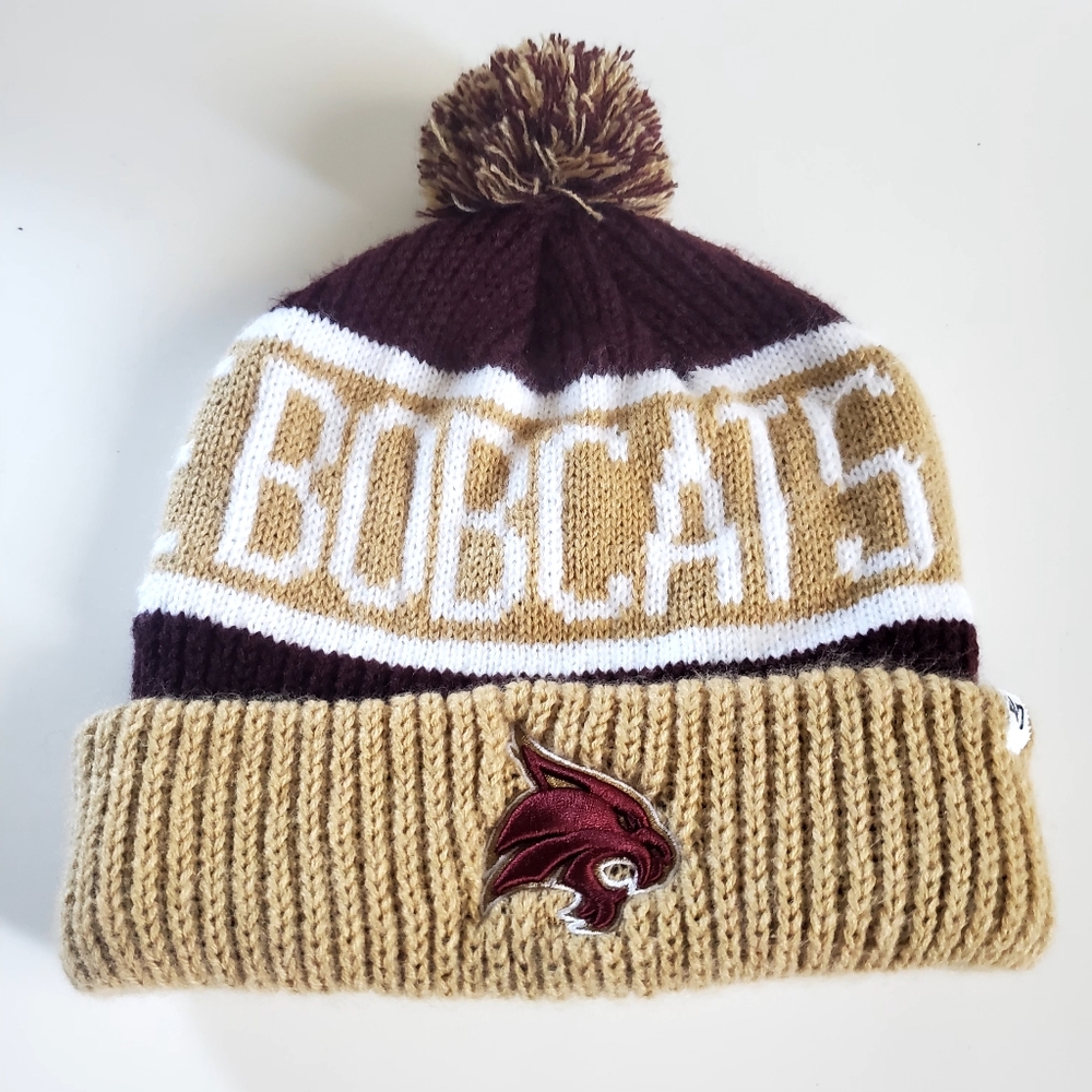 47 Brand Bobcats Beanie - Burgundy and Beige